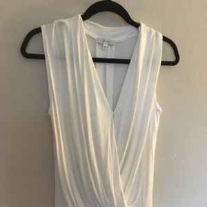 Unworn, no tags, White wrap tee